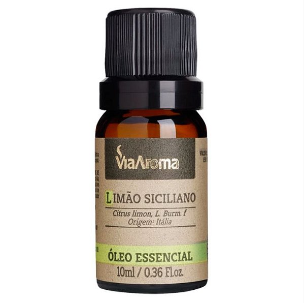OLEO ESSENCIAL 10ML LIMAO SICILIANO VIA AROMA