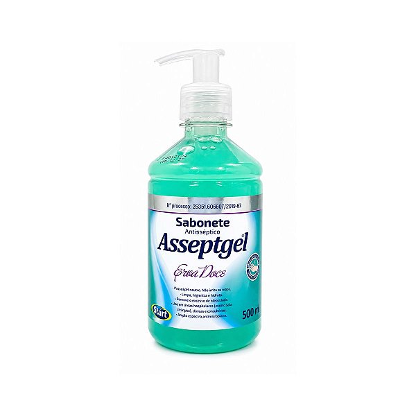 Sabonete Antisséptico Erva Doce 500ml Asseptgel Start