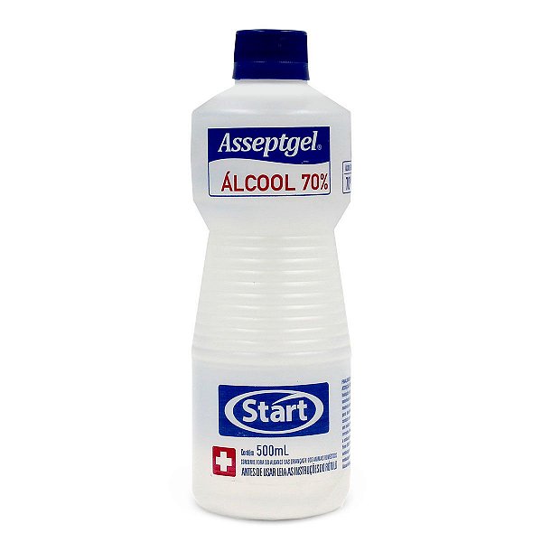 Alcool Liquido 70% 500ml Asseptgel Start (500ML)