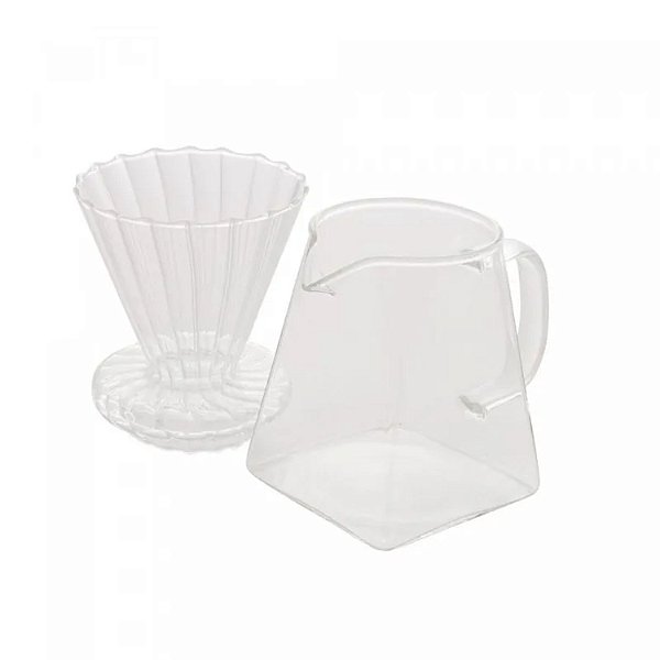 Cafeteira E Suporte Para Filtro De Vidro Borossilicato 500ml - Wolff