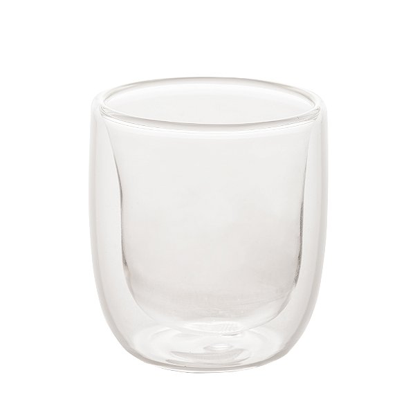 Jogo 2 Copos Para Café Parede Dupla Em Vidro Borossilicato Resistente Ao Calor 100ml - Wolff