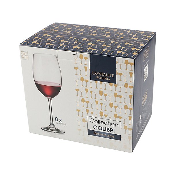 Conjunto 6 Taças De Água Cristal Ecológico Bohemia Gastro