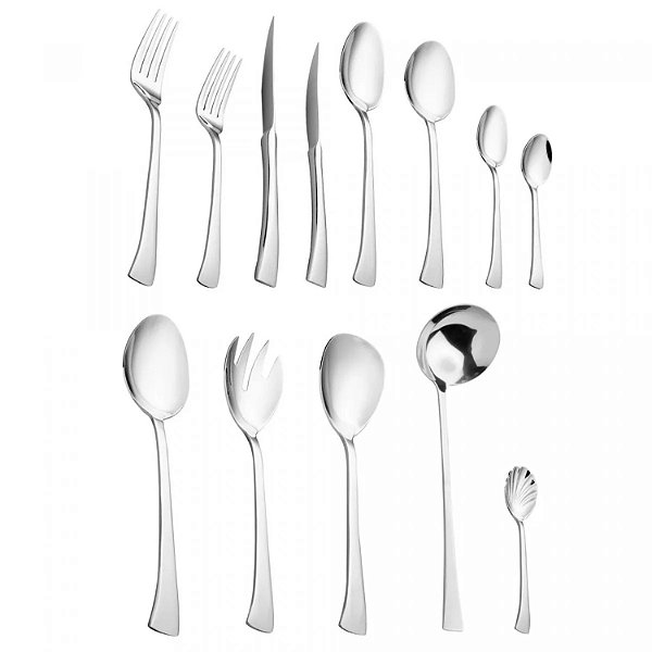 Faqueiro 101 Peças Em Aço Inox Com Caixa Litografada Berna - Wolff