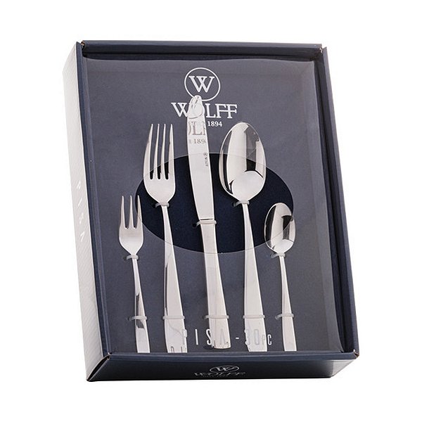 Faqueiro 30 Peças Em Aço Inox Pisa - Wolff