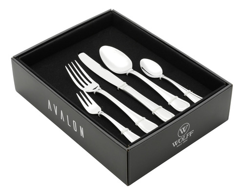 Faqueiro 30 Peças De Aço Inox Avalon - Wolff