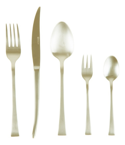 Faqueiro Em Inox Champanhe Fosco Com 30 Peças Berna - Wolff