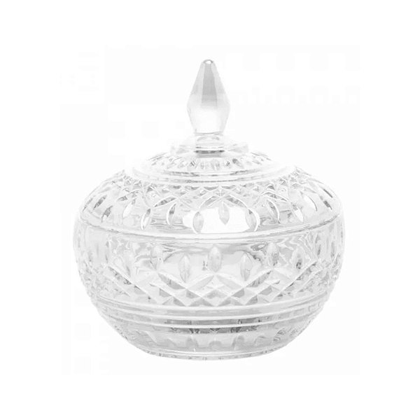 Potiche Pequeno Decorativo Em Cristal Modelo Lys - Wolff