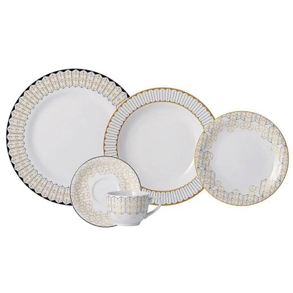 Serviço De Jantar E Chá Schmidt 30 Peças Porcelana - Araucária