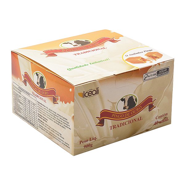 Doce de Leite Pingo de Ouro Iceali Tradicional 900g (Display com 40 Unidades)