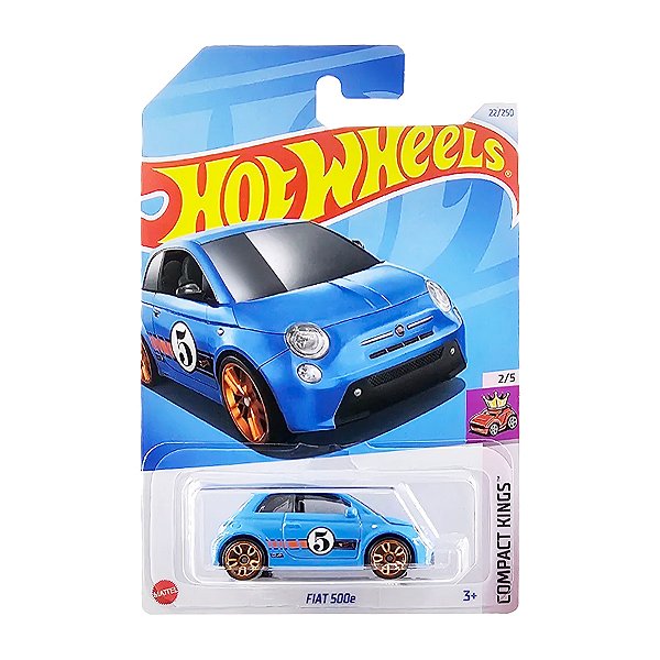 Carro Hot Wheels Fiat 500e Azul 2024 Lote J Hdt03 2/5