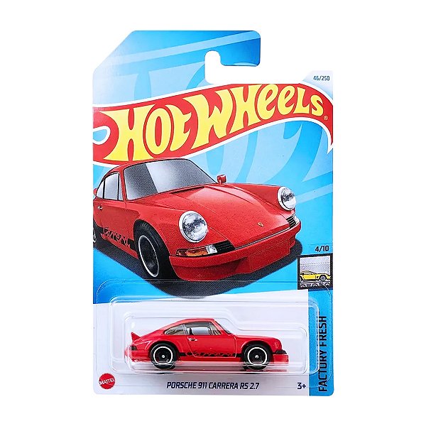 Carro Hot Wheels Porsche 911 Carrera RS 2.7 Vermelho 2024 Lote G HTD08 4/10