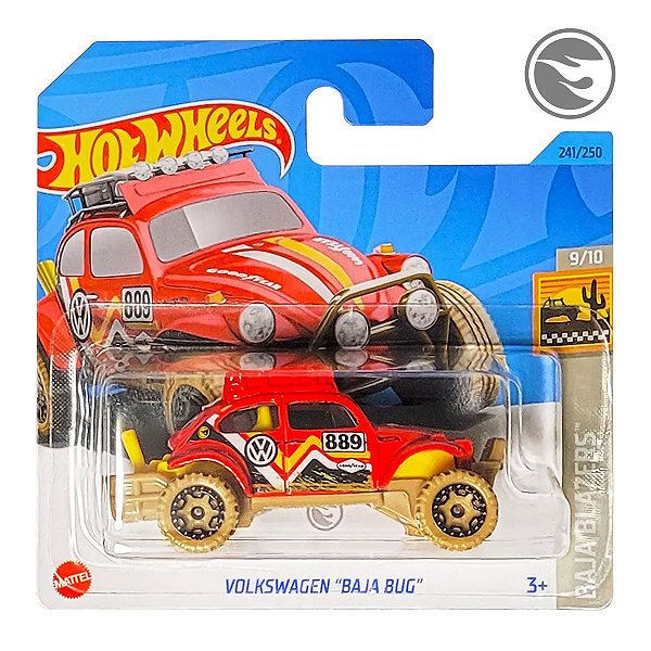 Carro Hot Wheels Volkswagen Baja Bug T-Hunt 2023 Vermelho Lote Q HKK93 9/10
