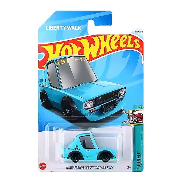Carro Hot Wheels Nissan Skyline 2000GT-R LBWK Tooned 2024 Lote M HRY85 3/5