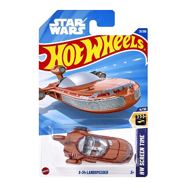 Carro Hot Wheels Star Wars X-34 Landspeeder 2025 Lote C HYW84 4/10