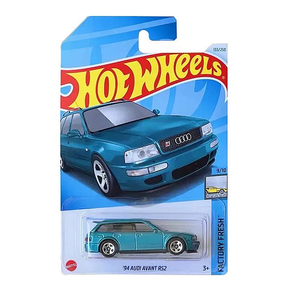 Carro Hot Wheels 94 Audi Avant RS2 Verde 2024 Lote L HTD49 9/10