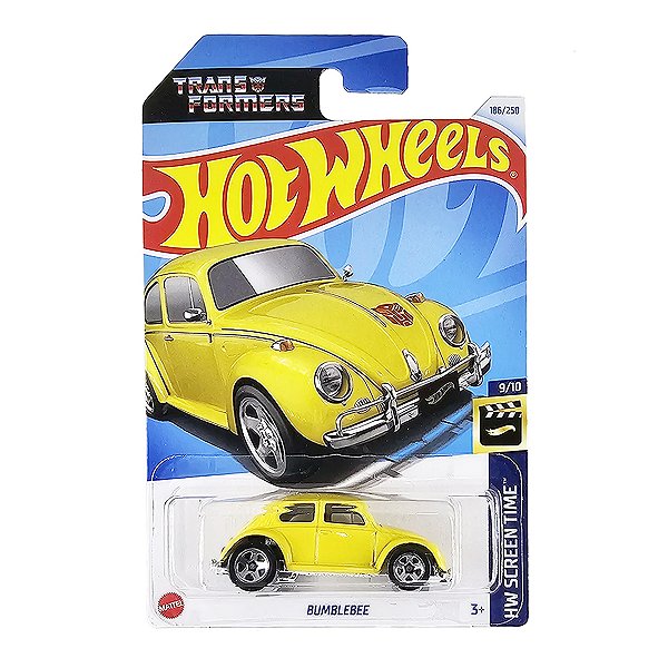 Carro Hot Wheels Transformers Bumblebee Amarelo 2024 Lote K HTB35 9/10