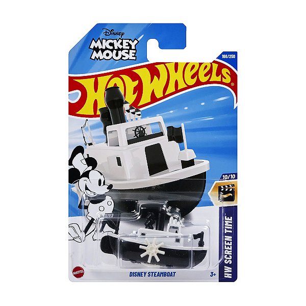 Carrinho Hot Wheels Disney Steamboat Mickey Mouse 2025 Lote H HYY98 10/10