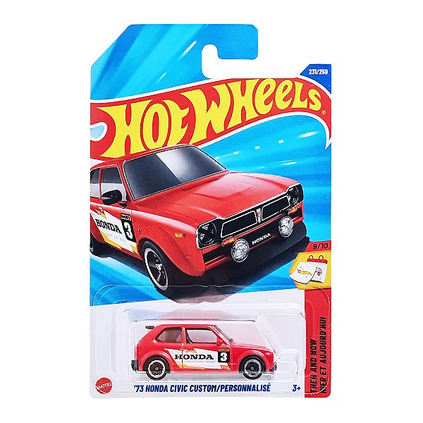 Carrinho Hot Wheels 73 Honda Civic Custom/Personnalisé 2025 Lote M JBB42 9/10