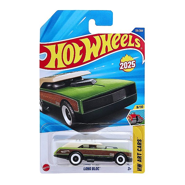 Carro Hot Wheels Long Bloc Verde 2025 Lote L HYX97 9/10
