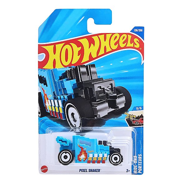 Carro Hot Wheels Pixel Shaker Azul 2025 Lote M JBB54 5/5