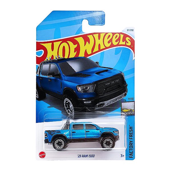 Carro Hot Wheels 23 RAM 1500 Azul 2024 Lote M HTC82 7/10