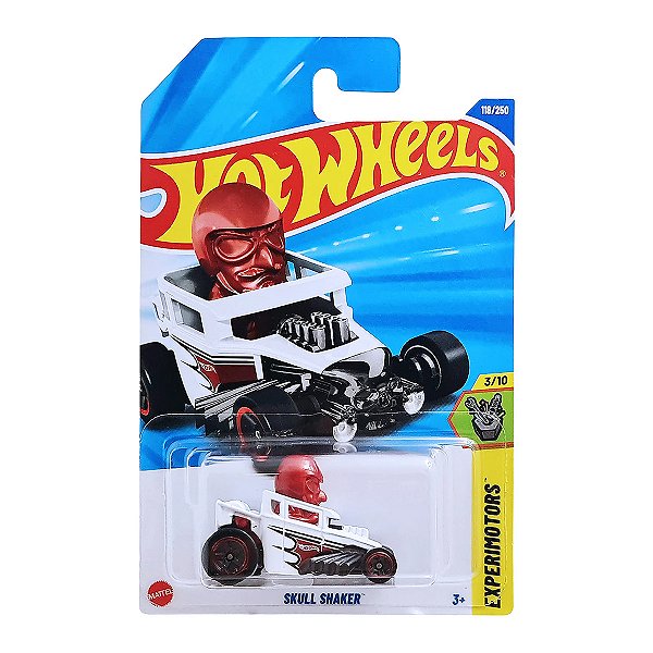 Carro Hot Wheels Skull Shaker Branco 2025 Lote N JBB73 3/10