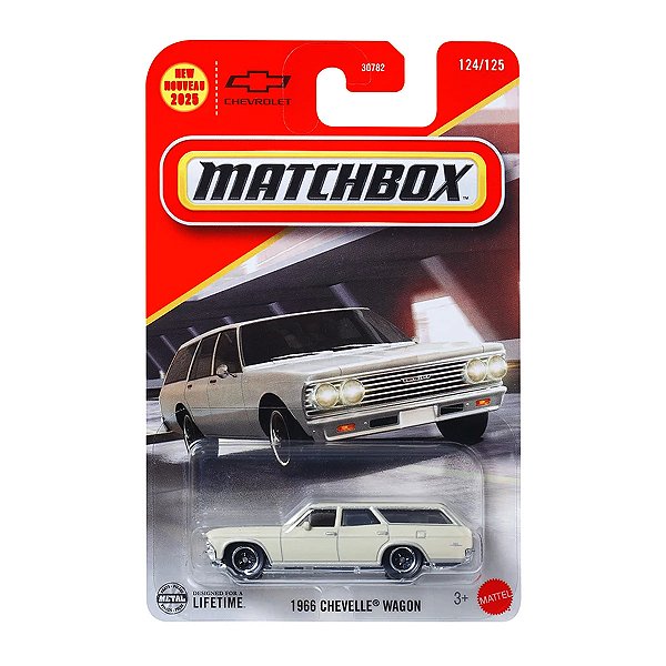 Carrinho Matchbox 1966 Chevelle Wagon 2025 JBN44 124/125