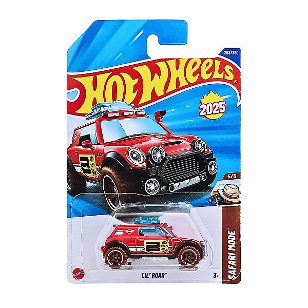 Carro Hot Wheels Lil roar Vermelho 2025 Lote K HYX44 5/5