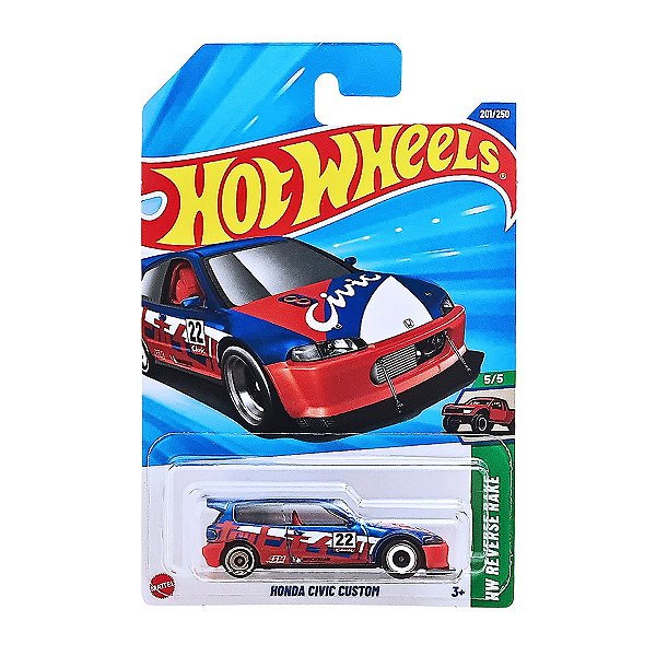Carrinho Hot Wheels Honda Civic Custom 2025 Lote K JBB22 5/5