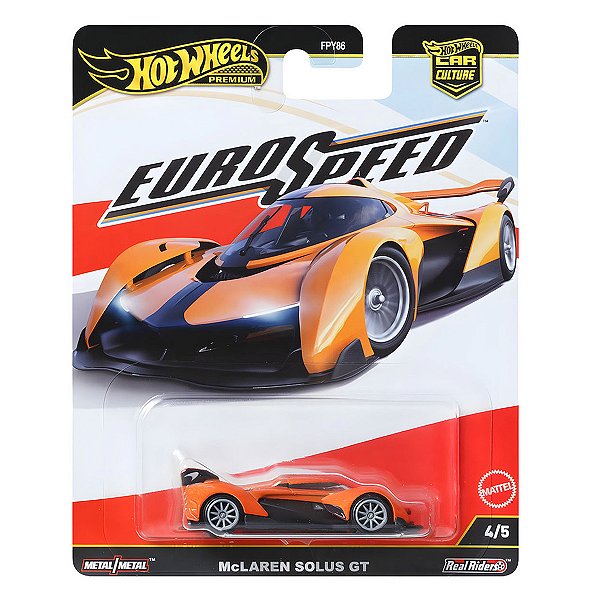 Carrinho Hot Wheels Premium McLaren Solus GT Car Culture Euro Speed JBK78 4/5