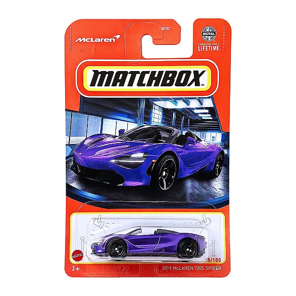 Carrinho Matchbox 2019 McLaren 720S Spider 2024 HVL87 85/100