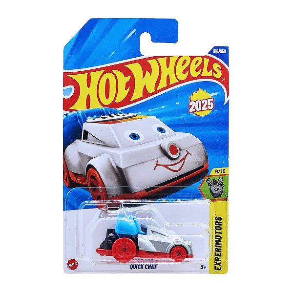 Carrinho Hot Wheels Quick Chat Cinza 2025 Lote Q JBC13 9/10