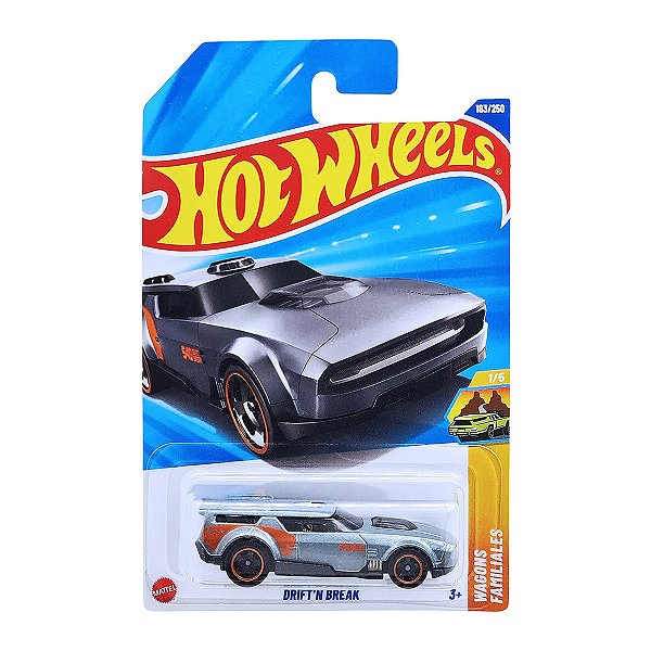Carrinho Hot Wheels Drift'n Break Cinza 2025 Lote Q JBC06 1/5