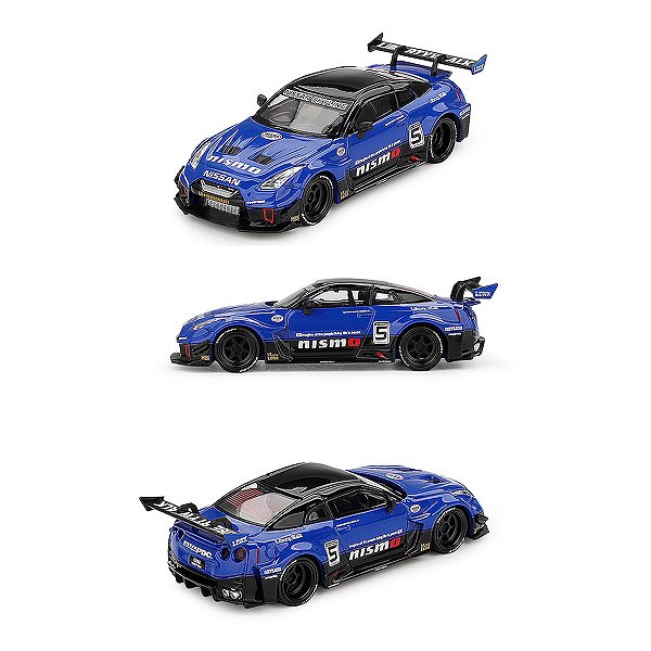 Carrinho Miniatura Mini GT LB-Silhouette Works GT Nissan 35GT-RR Ver.2 Blue 1:64