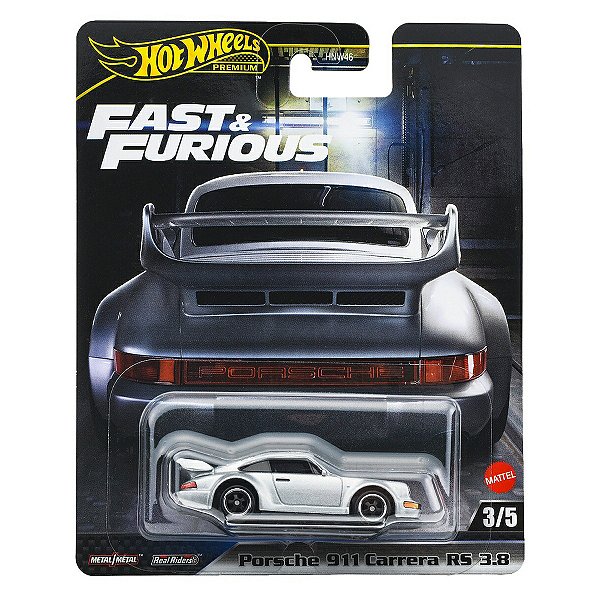 Carrinho Hot Wheels Premium Velozes e Furiosos Porsche 911 Carrera RS 3.8 JBM03