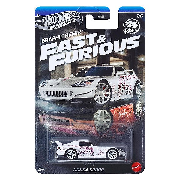 Carrinho Hot Wheels Silver Series Velozes e Furiosos Honda S2000 JBY44