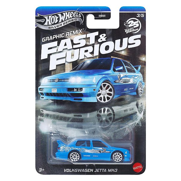 Carrinho Hot Wheels Silver Series Velozes e Furiosos Volkswagen Jetta MK3 JBY46