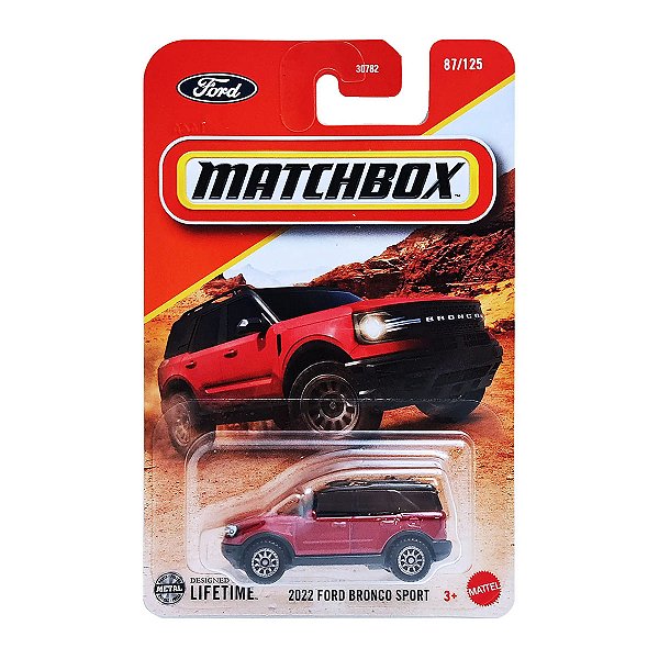 Carrinho Matchbox 2022 Ford Bronco Sport JBP38