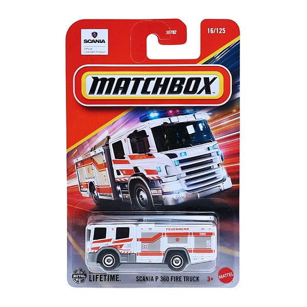 Carrinho Matchbox Scania P 360 Fire Truck JBP52