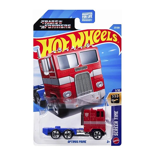 Carrinho Hot Wheels Transformers Optimus Prime 2026 Lote B JJJ00 1/10