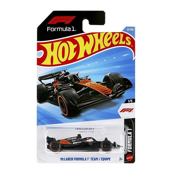Carrinho Hot Wheels McLaren Formula 1 Team 2026 Lote B JJH95 1/5