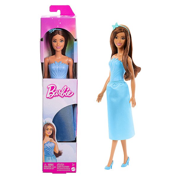 Boneca Mattel Barbie Fantasy Coleção de Donzelas Morena JDM70