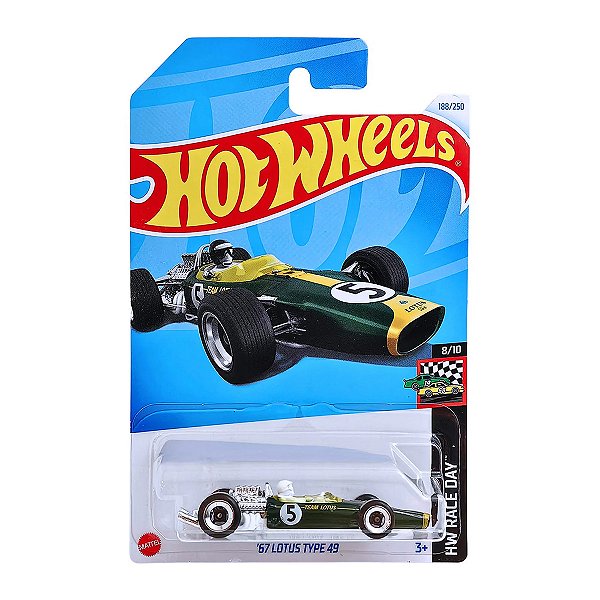 Carrinho Hot Wheels 67 Lotus Type 49 Verde 2024 Lote L HRY76 8/10