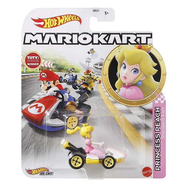 Carrinho Hot Wheels Mario Kart Princess Peach Standard Kart GBG28