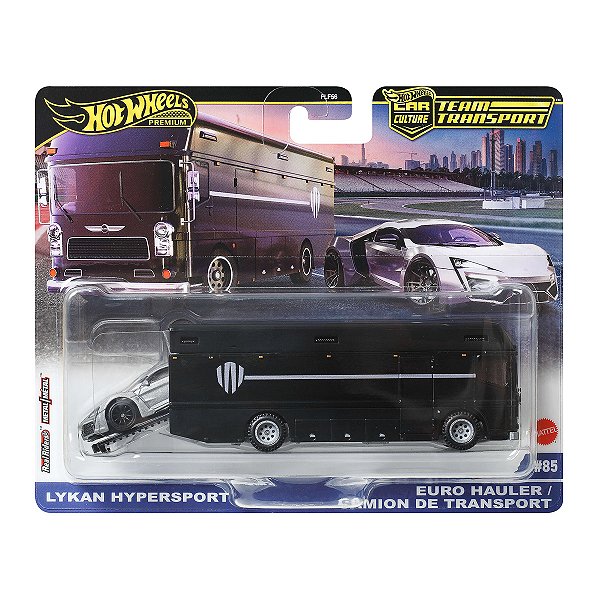 Team Transport Hot Wheels Premium Lykan Hypersport Euro Hauler e Camion de Transport JBM39