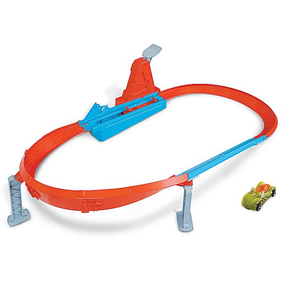 Pista Hot Wheels Stunt Tracks Campeão de Pista Rápida Original Mattel GJM75 + Brinde
