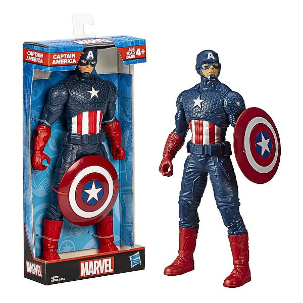 Boneco Marvel Olympus Capitão América Hasbro 24cm E5579