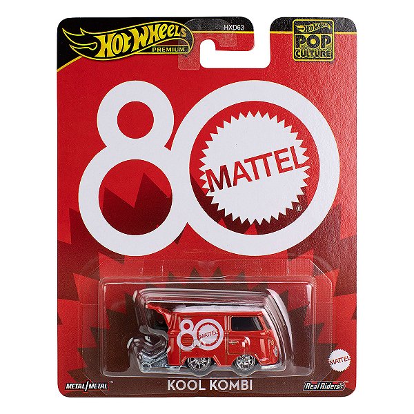 Carrinho Hot Wheels Premium Pop Culture Kool Kombi 80 Anos Mattel JBL68