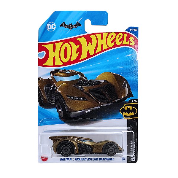 Carrinho Hot Wheels Batman Arkham Asylum Batmobile Verde 2025 Lote C HYX04 2/5
