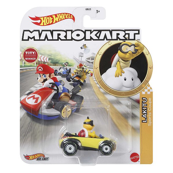 Carrinho Hot Wheels Mario Kart Lakitu Sports Coupe GRN16